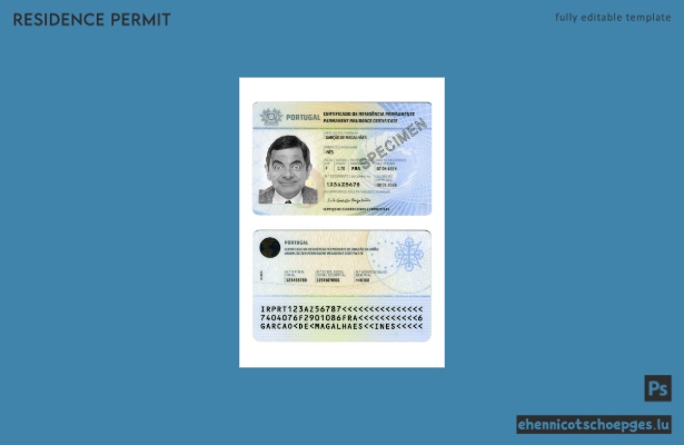 Beispiel für eine Daueraufenthaltsgenehmigung für Portugal